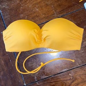 PINK bandeau swim TOP only